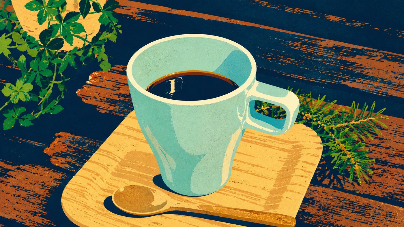自家焙煎ハンドドリップコーヒーのイラスト